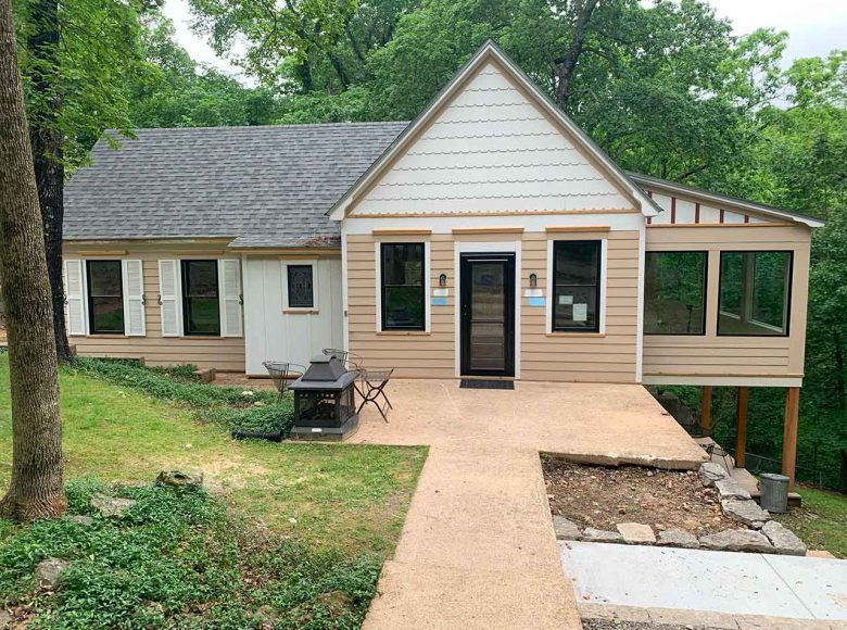 Historic home after remodel before paint
